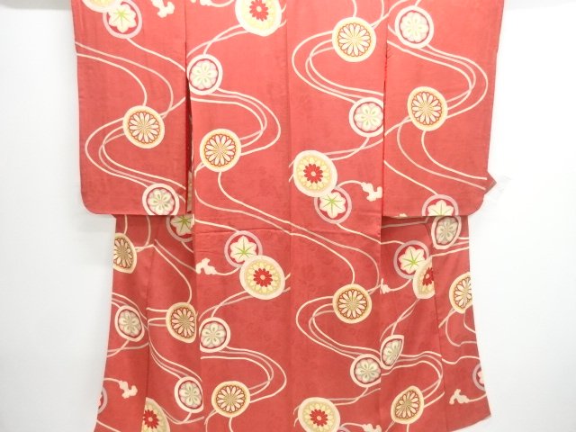 Japanese Kimono / Chirimen Kinsha Silk